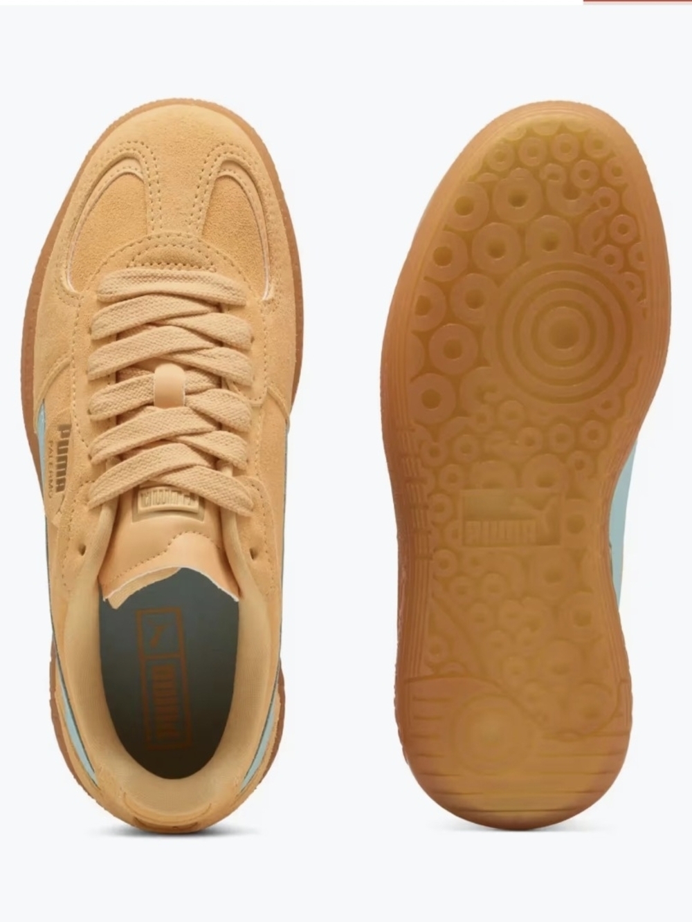 NEW PUMA 7  Palermo Moda Xtra Gum Lace Up Womens Orange Sneakers Casual 40032306 - Picture 7 of 13